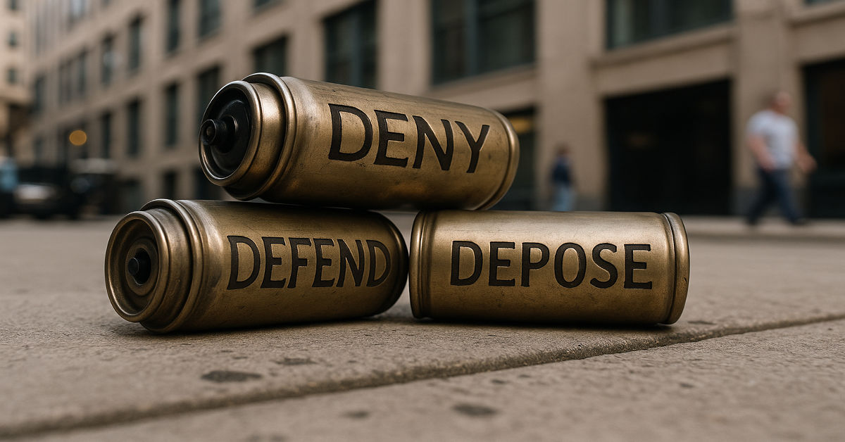 Deny Defend Depose Meaning